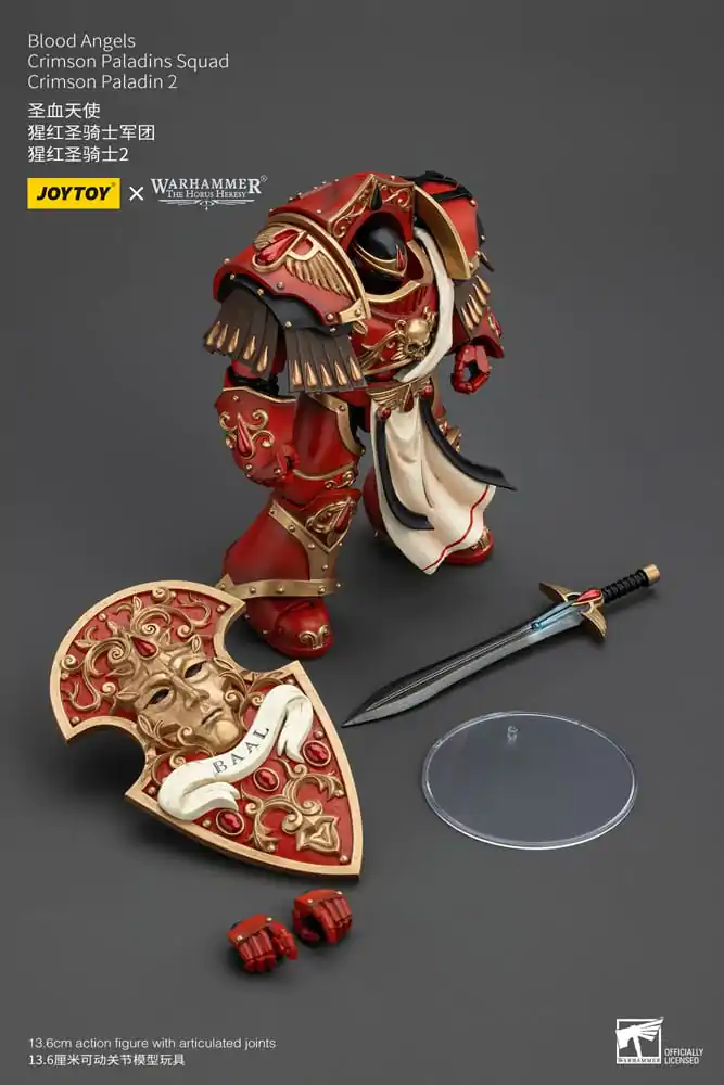 Warhammer The Horus Heresy Akčná figúrka 1/18 Blood Angels Crimson Paladins csapat Crimson Paladin 2 14 cm termékfotó