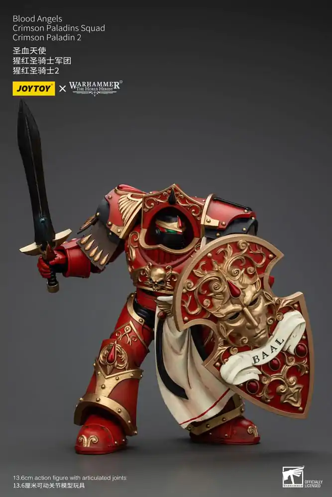 Warhammer The Horus Heresy Akčná figúrka 1/18 Blood Angels Crimson Paladins csapat Crimson Paladin 2 14 cm termékfotó