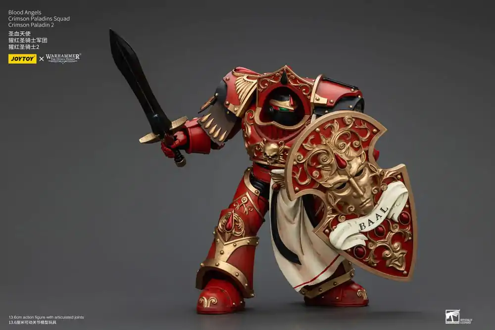 Warhammer The Horus Heresy Akčná figúrka 1/18 Blood Angels Crimson Paladins csapat Crimson Paladin 2 14 cm termékfotó