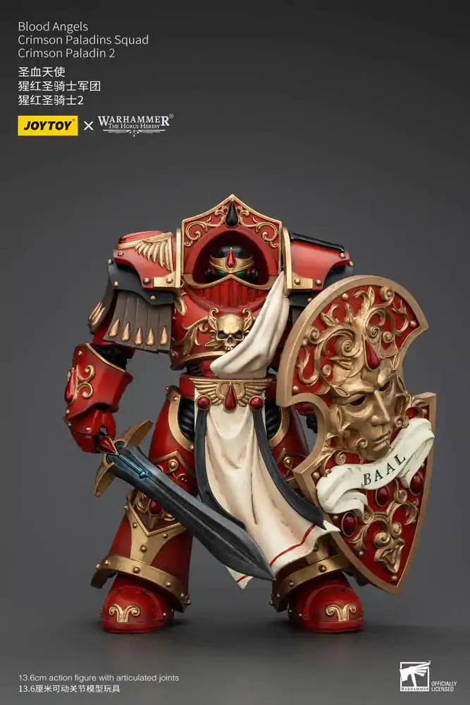 Warhammer The Horus Heresy Akčná figúrka 1/18 Blood Angels Crimson Paladins csapat Crimson Paladin 2 14 cm termékfotó