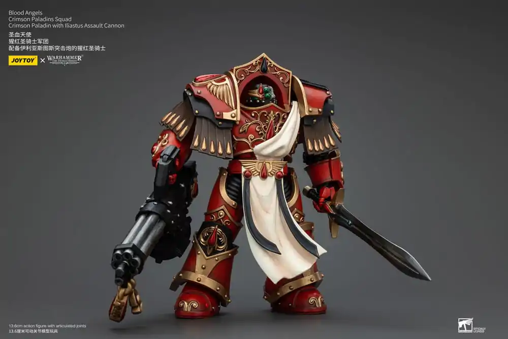 Warhammer The Horus Heresy Akčná figúrka 1/18 Blood Angels Crimson Paladins Squad Crimson Paladin s útočnou zbraňou Iliastus 14 cm termékfotó