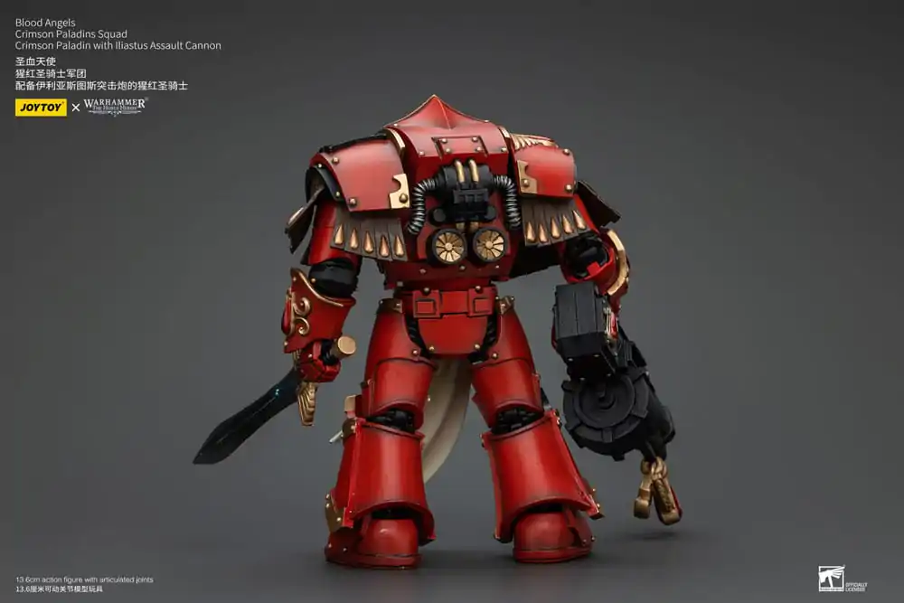 Warhammer The Horus Heresy Akčná figúrka 1/18 Blood Angels Crimson Paladins Squad Crimson Paladin s útočnou zbraňou Iliastus 14 cm termékfotó