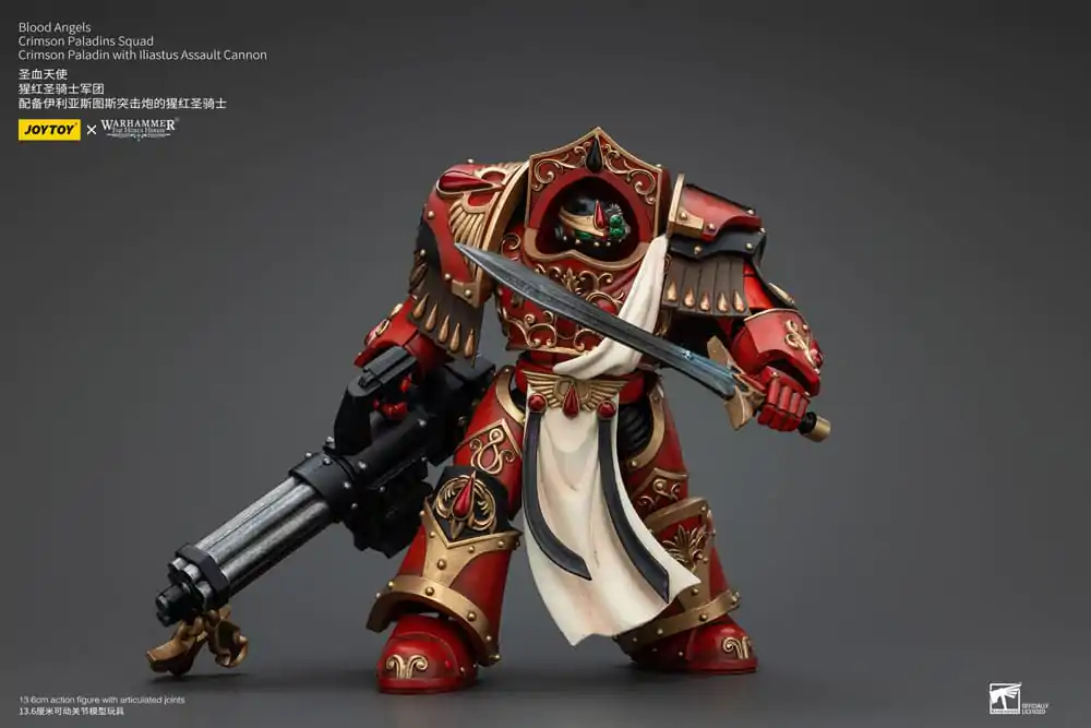 Warhammer The Horus Heresy Akčná figúrka 1/18 Blood Angels Crimson Paladins Squad Crimson Paladin s útočnou zbraňou Iliastus 14 cm termékfotó