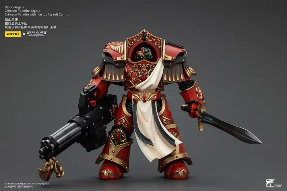 Warhammer The Horus Heresy Akčná figúrka 1/18 Blood Angels Crimson Paladins Squad Crimson Paladin s útočnou zbraňou Iliastus 14 cm termékfotó