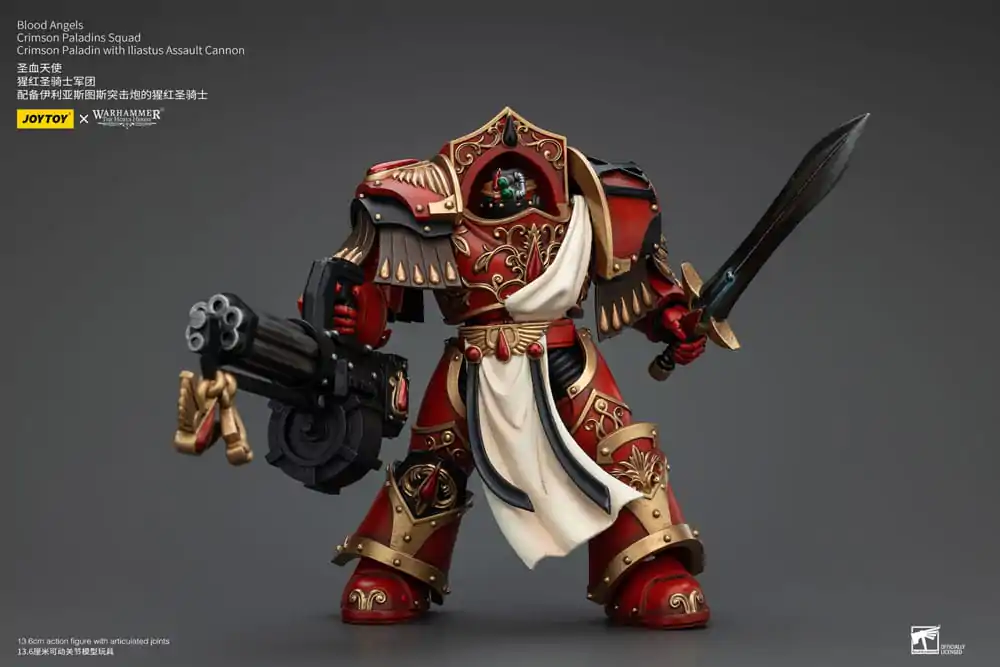 Warhammer The Horus Heresy Akčná figúrka 1/18 Blood Angels Crimson Paladins Squad Crimson Paladin s útočnou zbraňou Iliastus 14 cm termékfotó