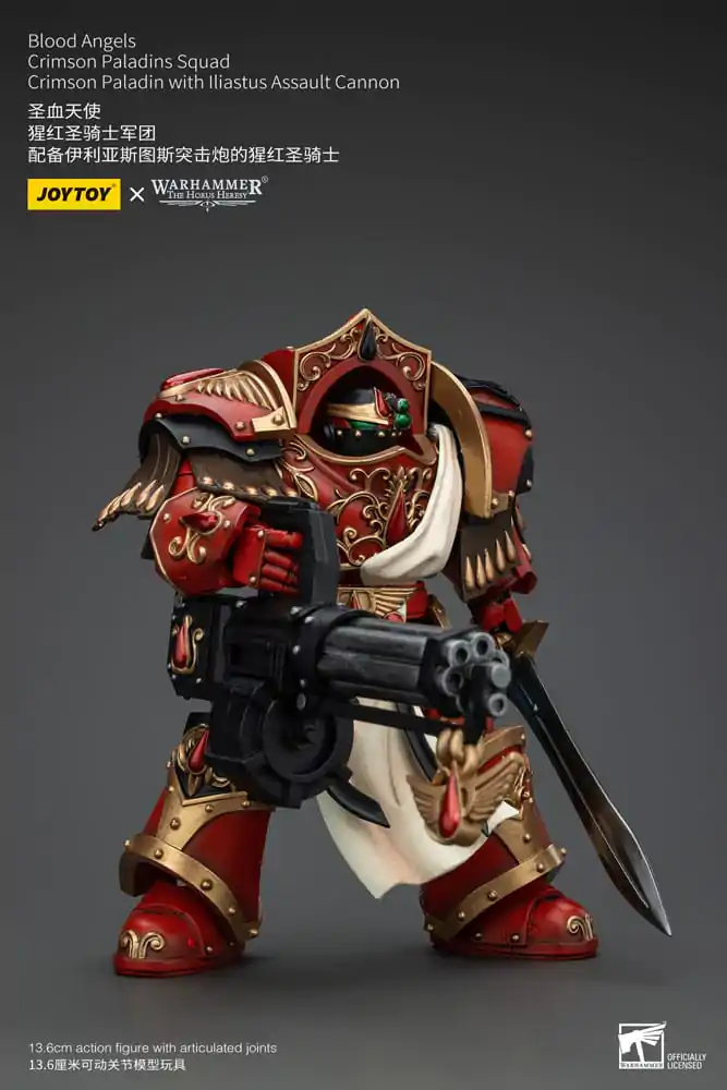 Warhammer The Horus Heresy Akčná figúrka 1/18 Blood Angels Crimson Paladins Squad Crimson Paladin s útočnou zbraňou Iliastus 14 cm termékfotó