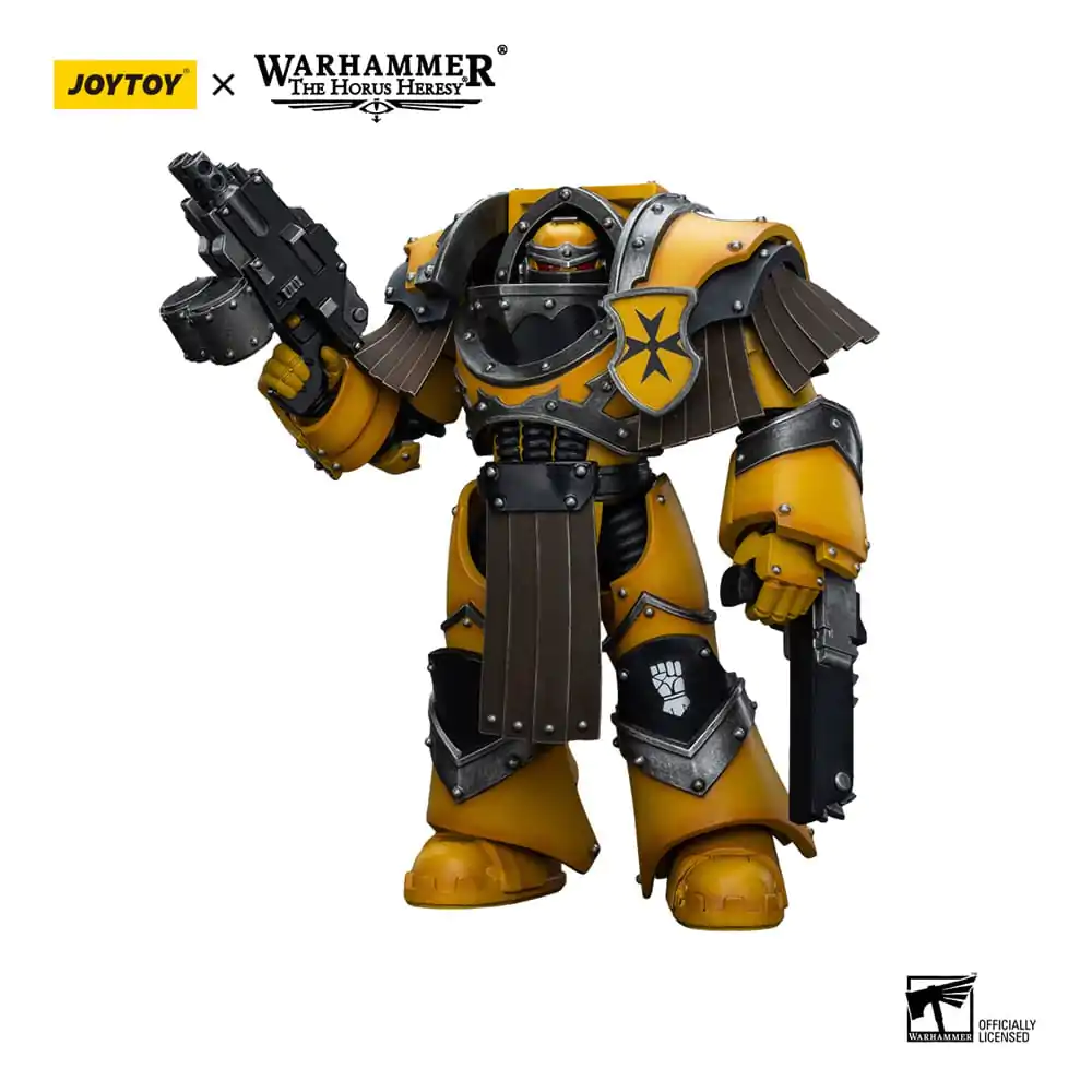 Warhammer The Horus Heresy akčná figúrka 1:18 Imperial Fists Legion Cataphractii Terminator Squad Legion Cataphractii with Chainfist 12 cm termékfotó