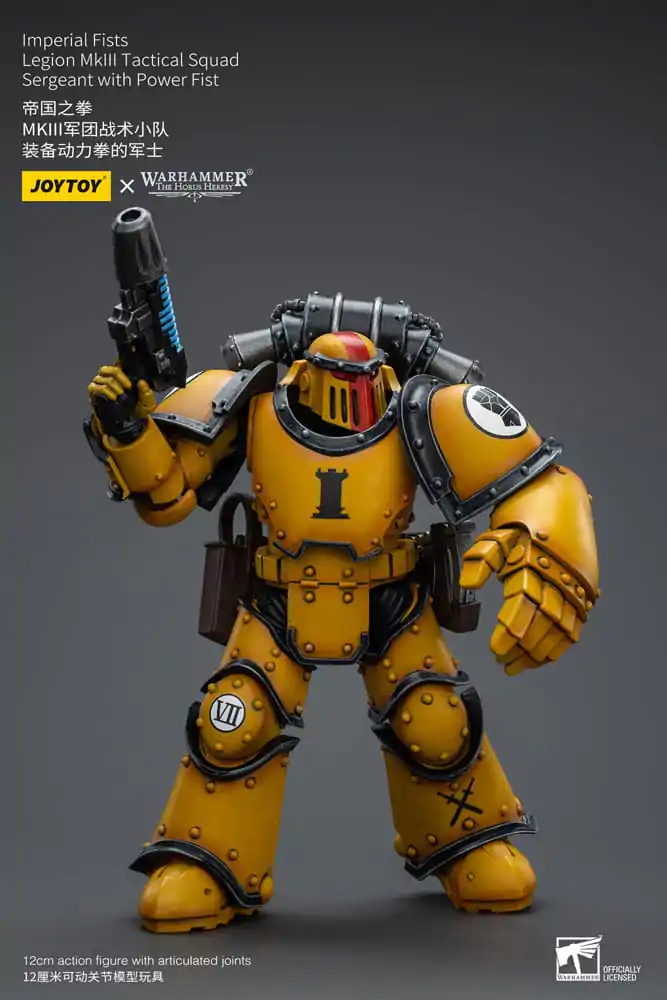 Warhammer The Horus Heresy Akčná figúrka 1/18 Imperial Fists Legion MkIII Tactical Squad Sergeant s Power Fist 12 cm produktová fotografia