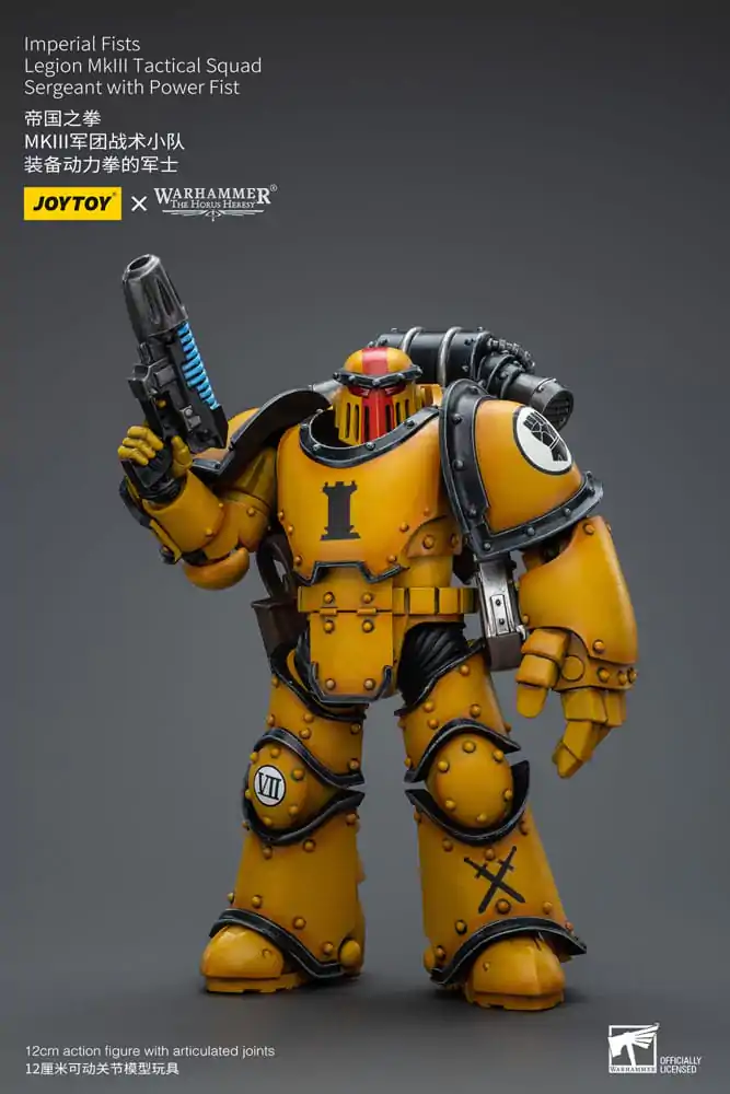 Warhammer The Horus Heresy Akčná figúrka 1/18 Imperial Fists Legion MkIII Tactical Squad Sergeant s Power Fist 12 cm produktová fotografia