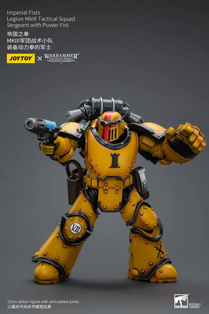 Warhammer The Horus Heresy Akčná figúrka 1/18 Imperial Fists Legion MkIII Tactical Squad Sergeant s Power Fist 12 cm produktová fotografia