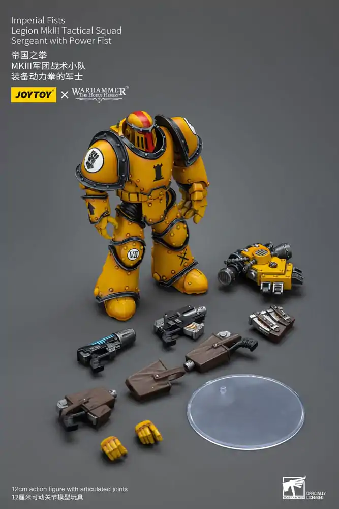 Warhammer The Horus Heresy Akčná figúrka 1/18 Imperial Fists Legion MkIII Tactical Squad Sergeant s Power Fist 12 cm produktová fotografia