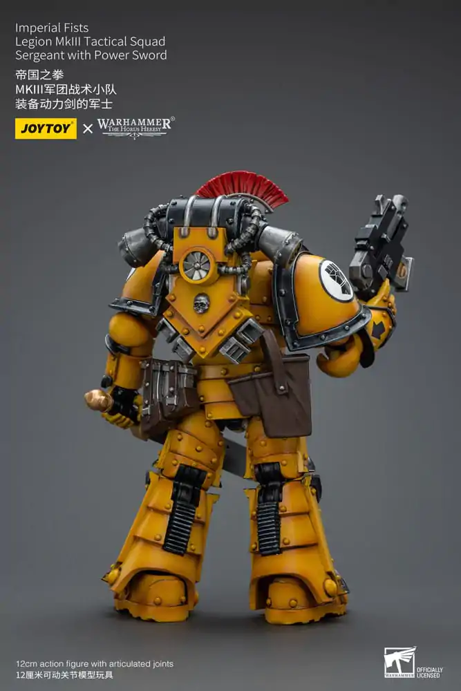 Warhammer The Horus Heresy Akčná figúrka 1/18 Imperial Fists Legion MkIII Tactical Squad Sergeant s Power Sword 12 cm produktová fotografia