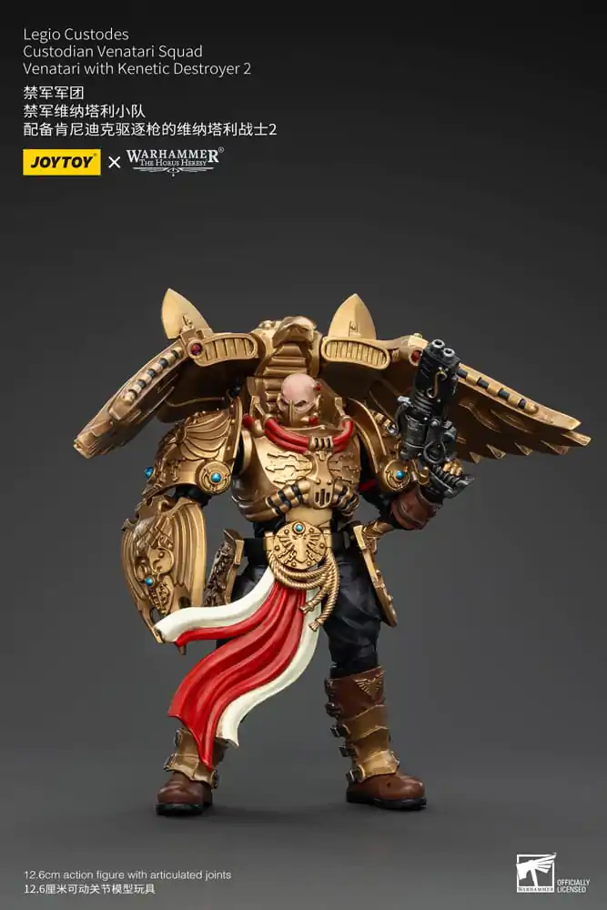 Warhammer The Horus Heresy Akčná Figúrka 1/18 Legio Custodes Custodian Venatari Squad Venatari with Kenetic Destroyer 2 13 cm produktová fotografia