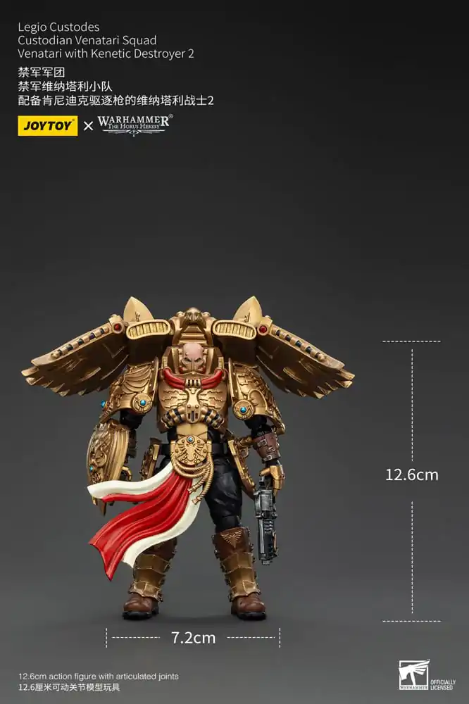 Warhammer The Horus Heresy Akčná Figúrka 1/18 Legio Custodes Custodian Venatari Squad Venatari with Kenetic Destroyer 2 13 cm produktová fotografia