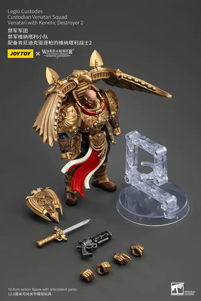 Warhammer The Horus Heresy Akčná Figúrka 1/18 Legio Custodes Custodian Venatari Squad Venatari with Kenetic Destroyer 2 13 cm produktová fotografia