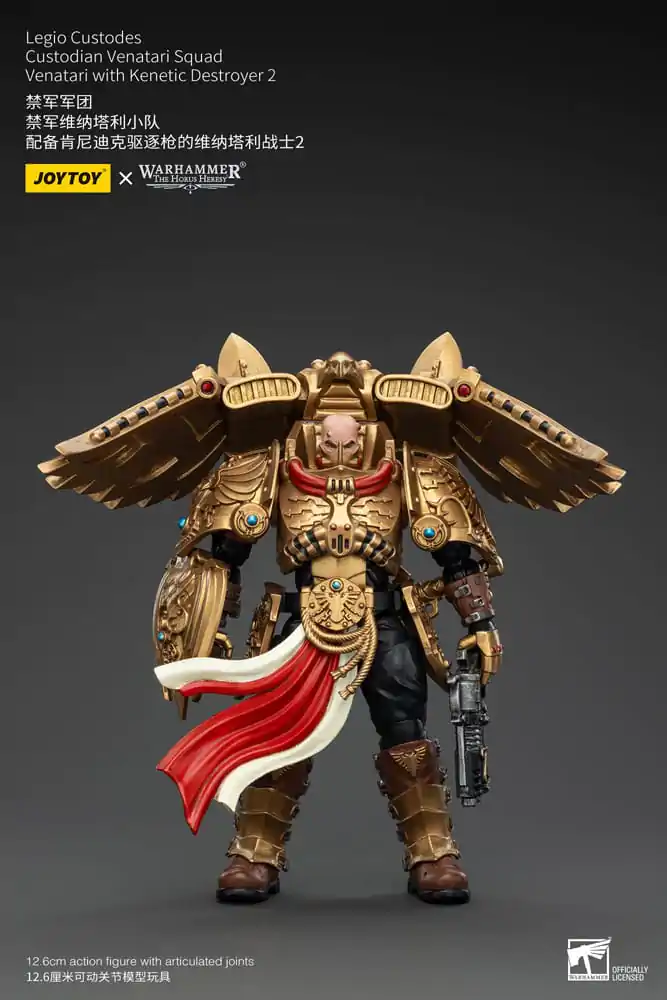 Warhammer The Horus Heresy Akčná Figúrka 1/18 Legio Custodes Custodian Venatari Squad Venatari with Kenetic Destroyer 2 13 cm produktová fotografia