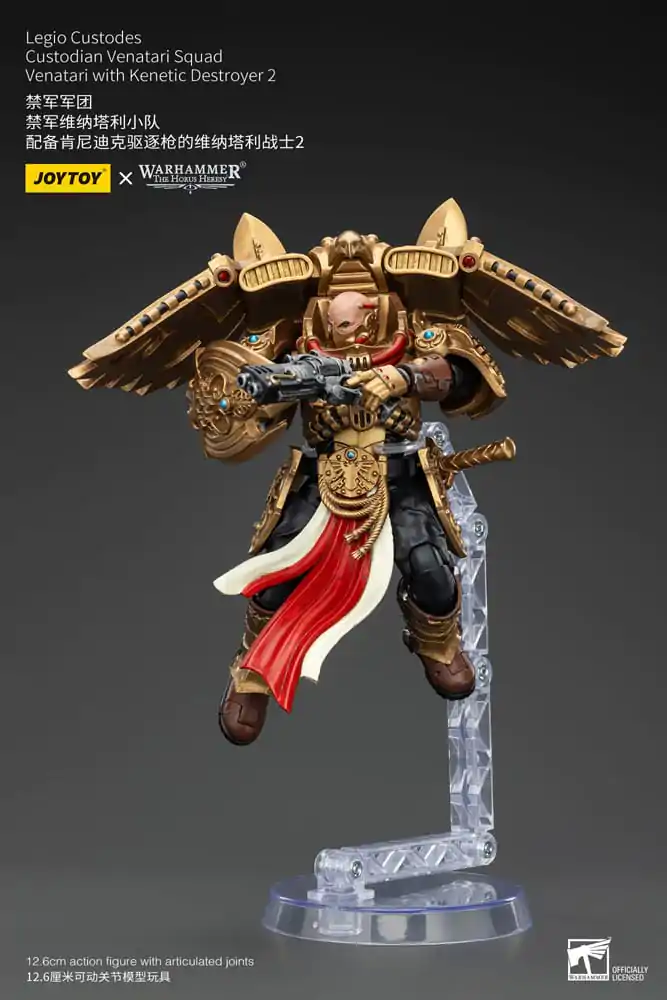 Warhammer The Horus Heresy Akčná Figúrka 1/18 Legio Custodes Custodian Venatari Squad Venatari with Kenetic Destroyer 2 13 cm produktová fotografia