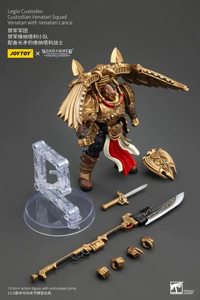 Warhammer The Horus Heresy Akčná Figúrka 1/18 Legio Custodes Custodian Venatari Squad Venatari s Venatari Lance 13 cm produktová fotografia