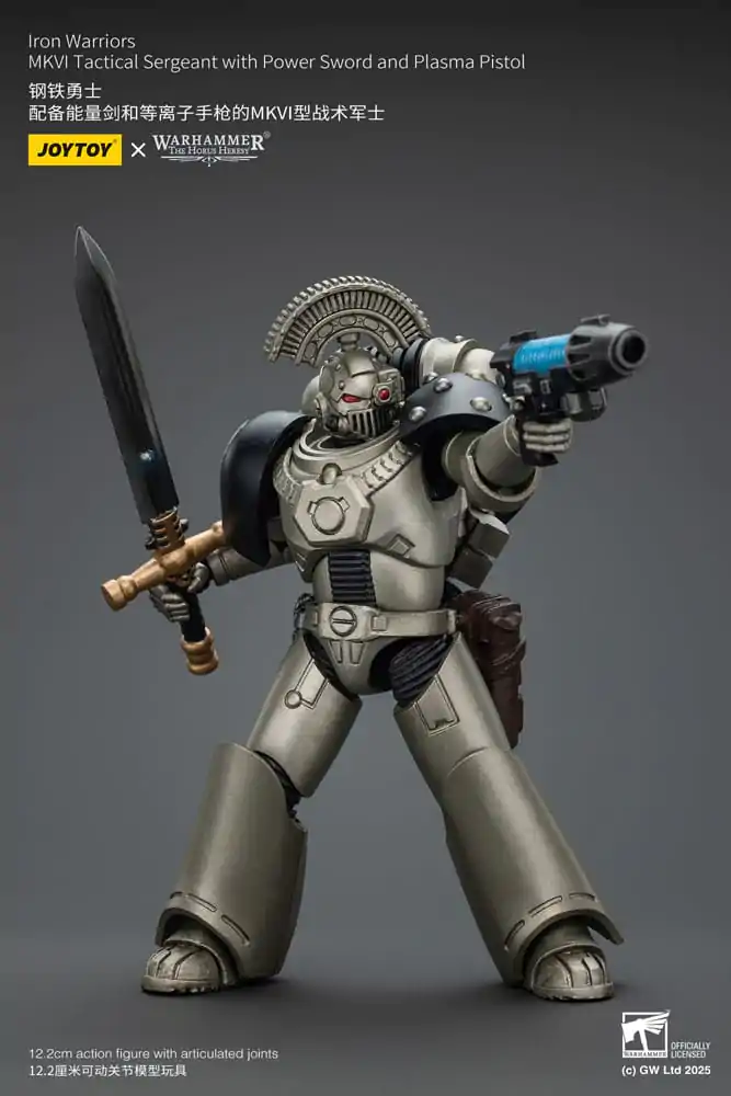 Warhammer The Horus Heresy Akčná figúrka 1/18 lron Warriors MKVI Tactical Sergeant s Power Sword a Plasma Pistol 12 cm produktová fotografia