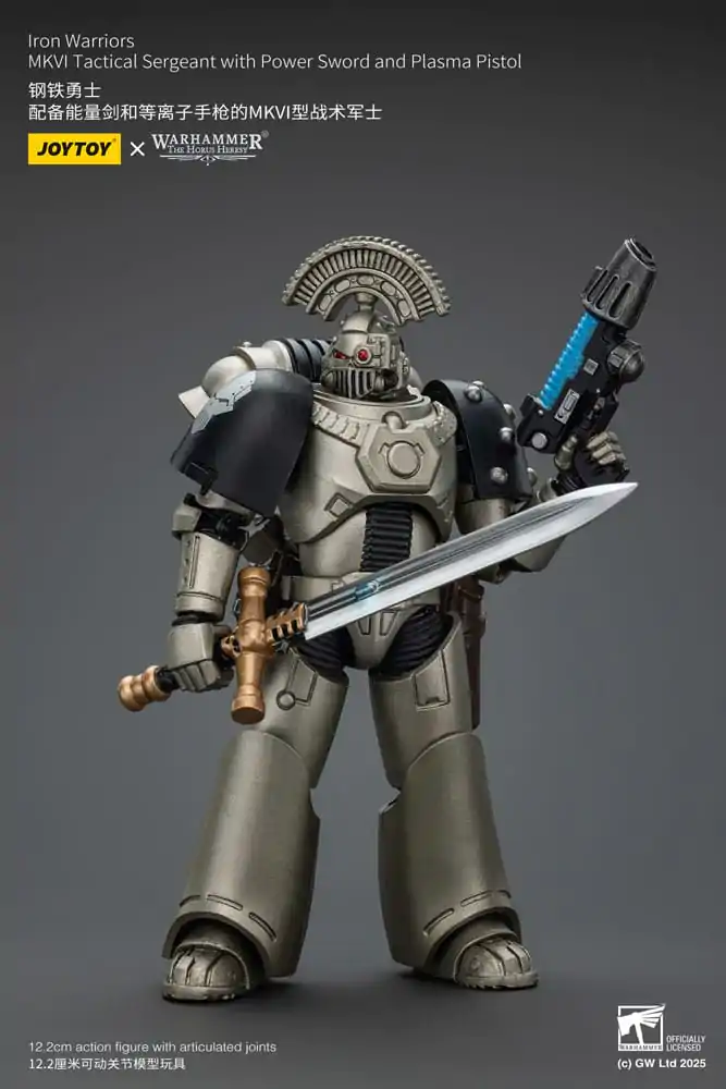 Warhammer The Horus Heresy Akčná figúrka 1/18 lron Warriors MKVI Tactical Sergeant s Power Sword a Plasma Pistol 12 cm produktová fotografia