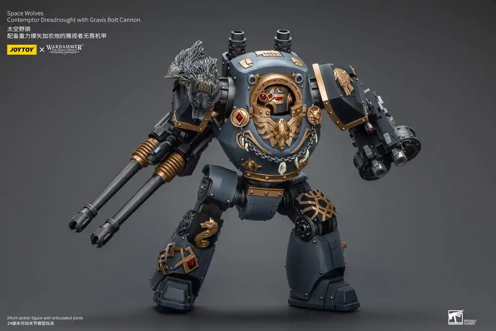 Warhammer The Horus Heresy Akčná figúrka 1/18 Space Wolves Contemptor Dreadnought s Gravis Bolt Cannon 12 cm termékfotó