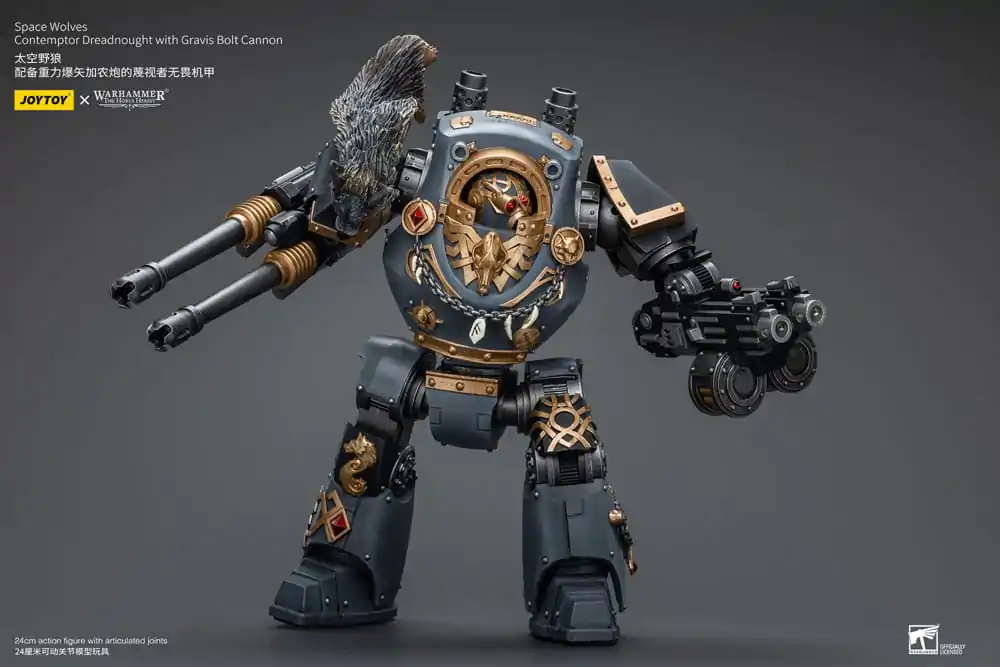 Warhammer The Horus Heresy Akčná figúrka 1/18 Space Wolves Contemptor Dreadnought s Gravis Bolt Cannon 12 cm termékfotó