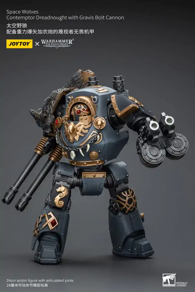 Warhammer The Horus Heresy Akčná figúrka 1/18 Space Wolves Contemptor Dreadnought s Gravis Bolt Cannon 12 cm termékfotó