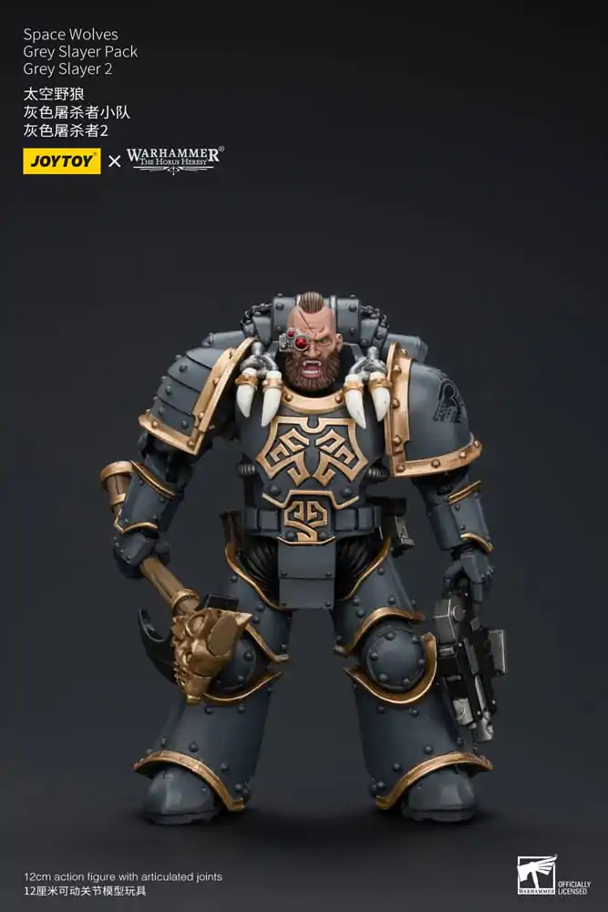 Warhammer The Horus Heresy Akčná figúrka 1/18 Space Wolves Grey Slayer Pack Grey Slayer 2 12 cm termékfotó