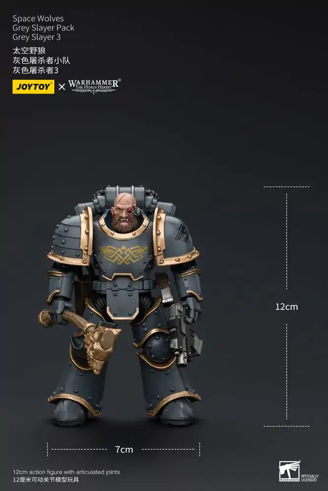 Warhammer The Horus Heresy Akčná figúrka 1/18 Space Wolves Grey Slayer Pack Grey Slayer 3 12 cm termékfotó