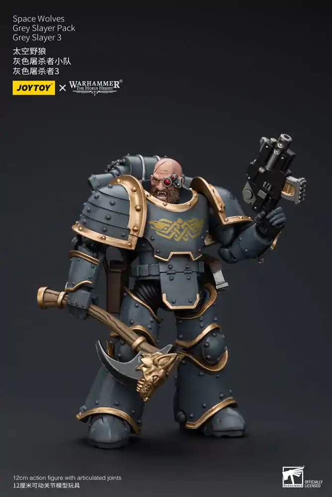 Warhammer The Horus Heresy Akčná figúrka 1/18 Space Wolves Grey Slayer Pack Grey Slayer 3 12 cm termékfotó