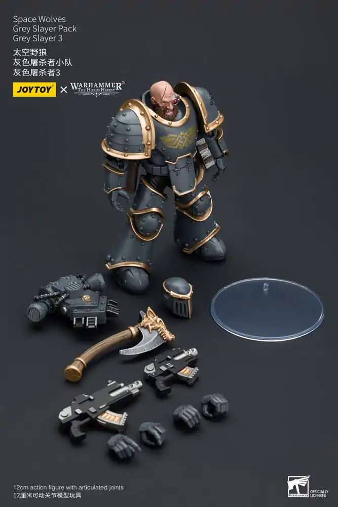 Warhammer The Horus Heresy Akčná figúrka 1/18 Space Wolves Grey Slayer Pack Grey Slayer 3 12 cm termékfotó