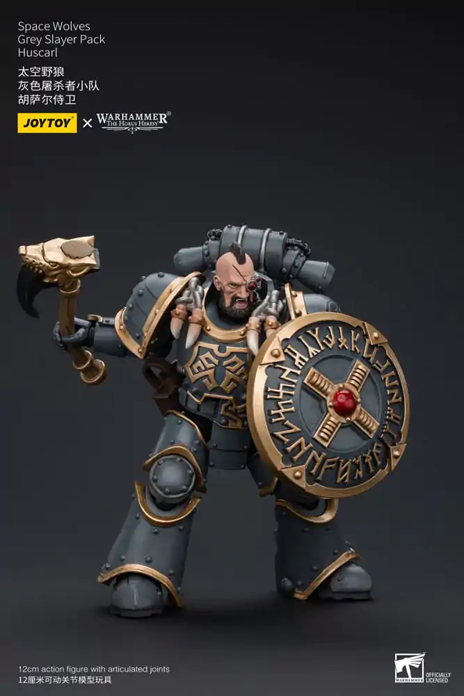 Warhammer The Horus Heresy Akčná figúrka 1/18 Space Wolves Grey Slayer Pack Huscarl 12 cm termékfotó