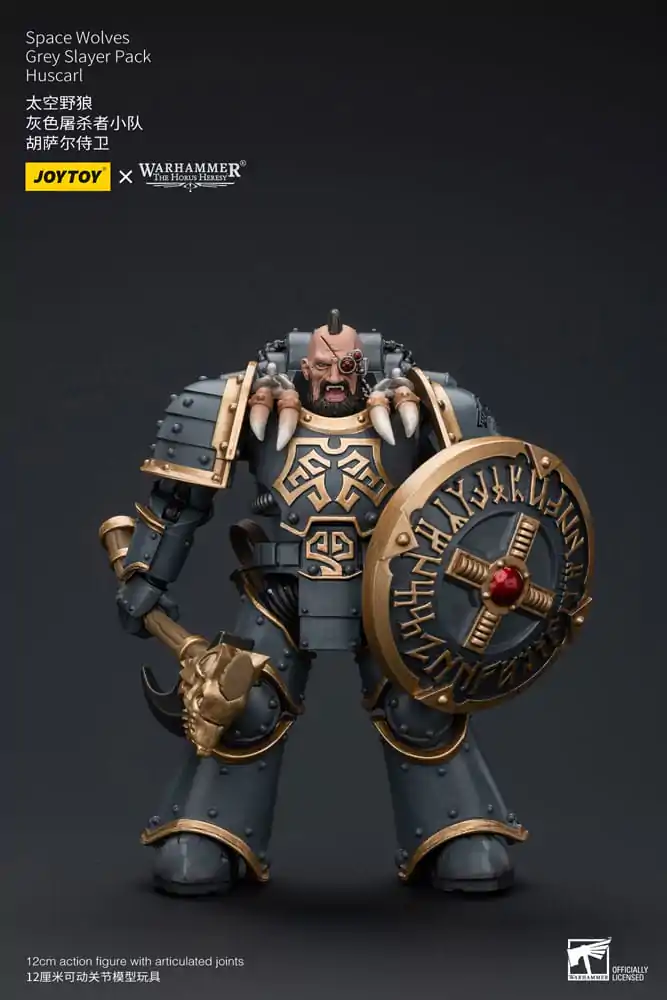 Warhammer The Horus Heresy Akčná figúrka 1/18 Space Wolves Grey Slayer Pack Huscarl 12 cm termékfotó