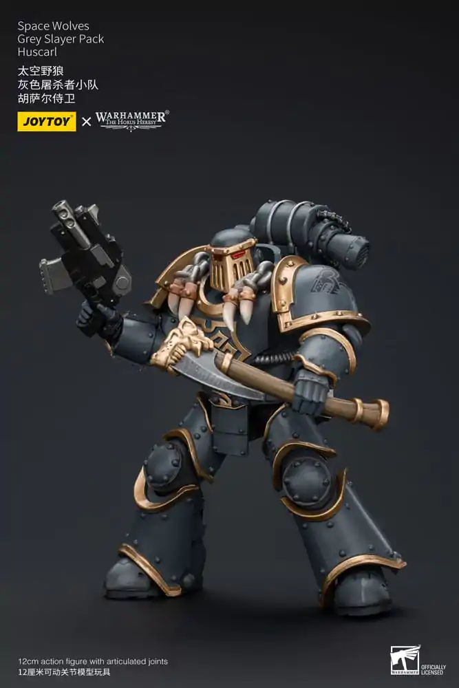 Warhammer The Horus Heresy Akčná figúrka 1/18 Space Wolves Grey Slayer Pack Huscarl 12 cm termékfotó