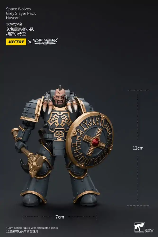 Warhammer The Horus Heresy Akčná figúrka 1/18 Space Wolves Grey Slayer Pack Huscarl 12 cm termékfotó