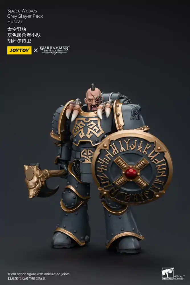 Warhammer The Horus Heresy Akčná figúrka 1/18 Space Wolves Grey Slayer Pack Huscarl 12 cm termékfotó