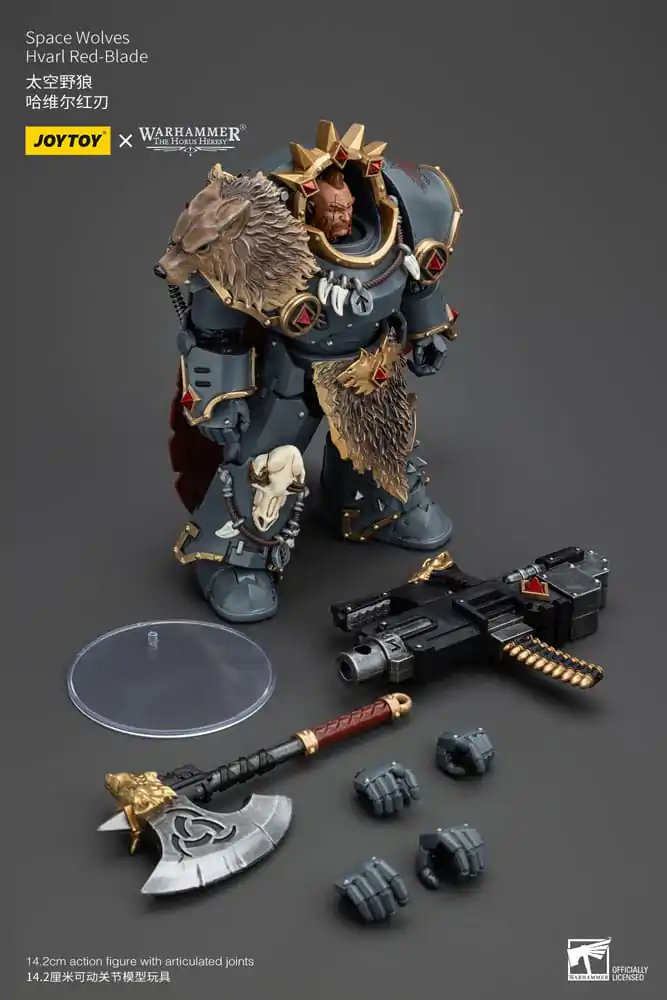 Akčná figúrka Warhammer The Horus Heresy 1/18 Space Wolves Hvarl Red-Blade 14 cm termékfotó