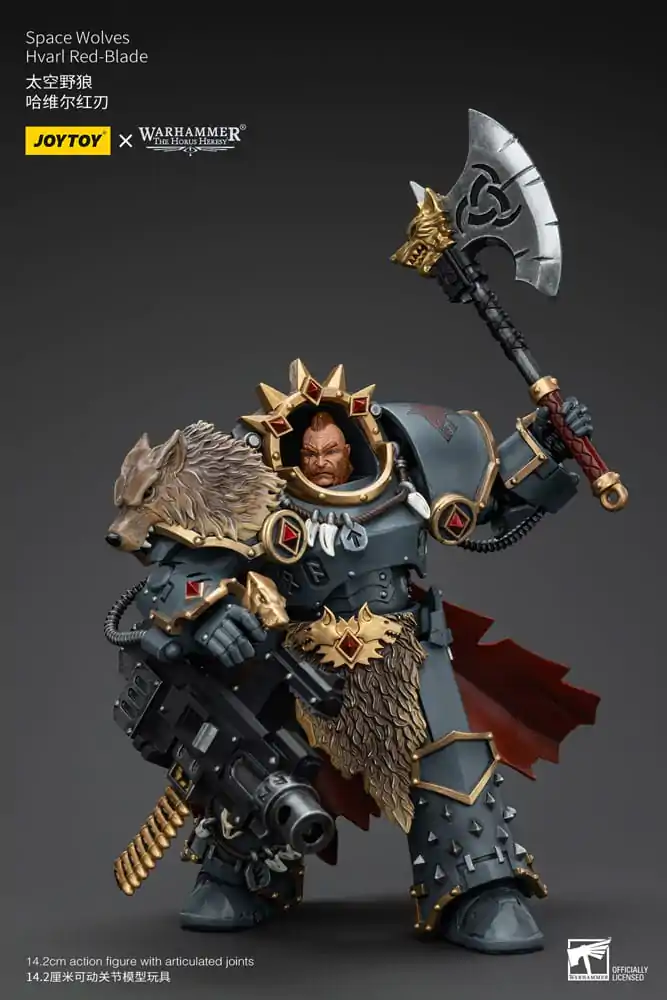 Akčná figúrka Warhammer The Horus Heresy 1/18 Space Wolves Hvarl Red-Blade 14 cm termékfotó