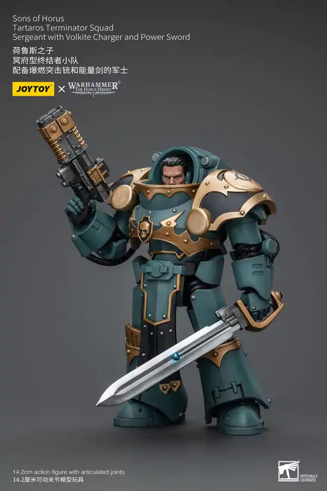 Warhammer The Horus Heresy Akčná figúrka 1/18 Tartaros Terminator Squad Sergeant With Volkite Charger And Power Sword 12 cm termékfotó