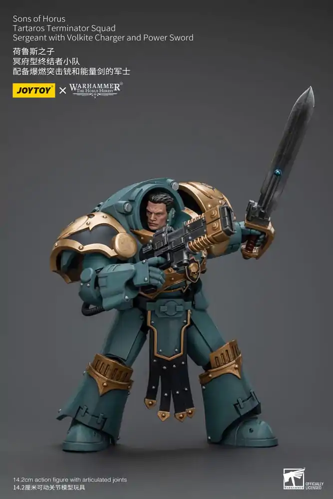 Warhammer The Horus Heresy Akčná figúrka 1/18 Tartaros Terminator Squad Sergeant With Volkite Charger And Power Sword 12 cm termékfotó