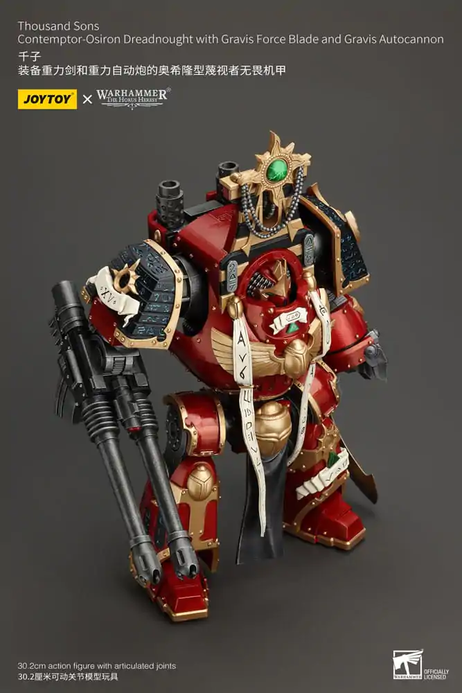 Warhammer The Horus Heresy Akčná figúrka 1/18 Thousand Sons Contemptor-Osiron Dreadnought s Gravis Force Bladeom a Gravis Autocannonom 30 cm termékfotó