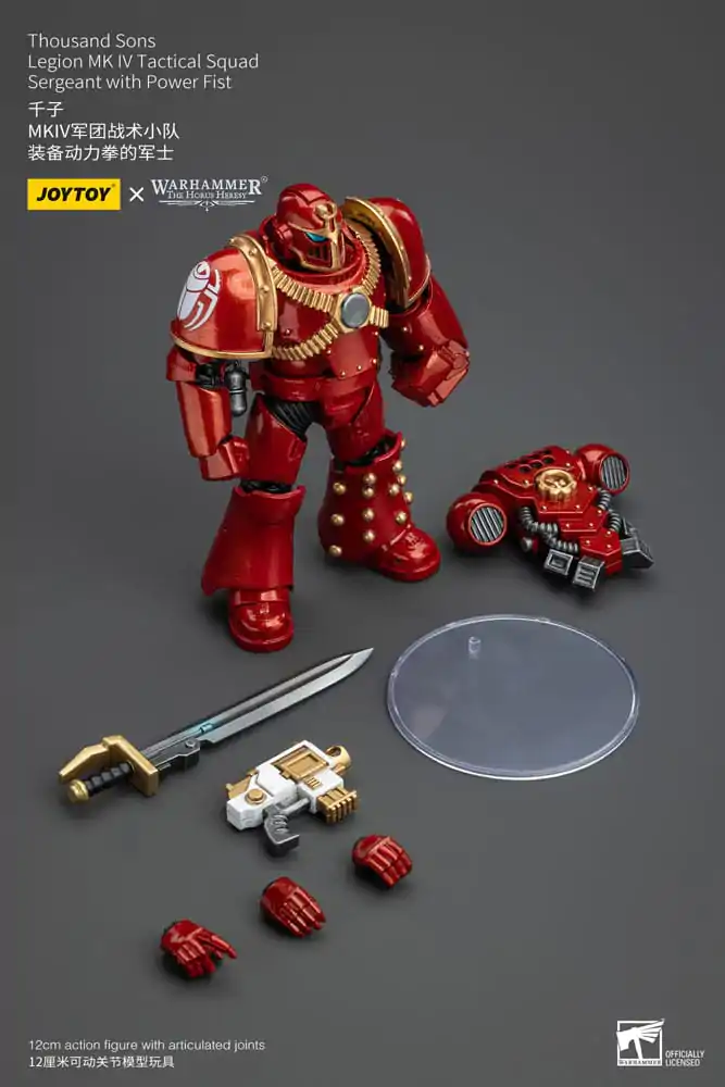 Warhammer The Horus Heresy Akčná figúrka 1/18 Thousand Sons Legion MK IV Tactical Squad Sergeant with Power Fist 12 cm termékfotó