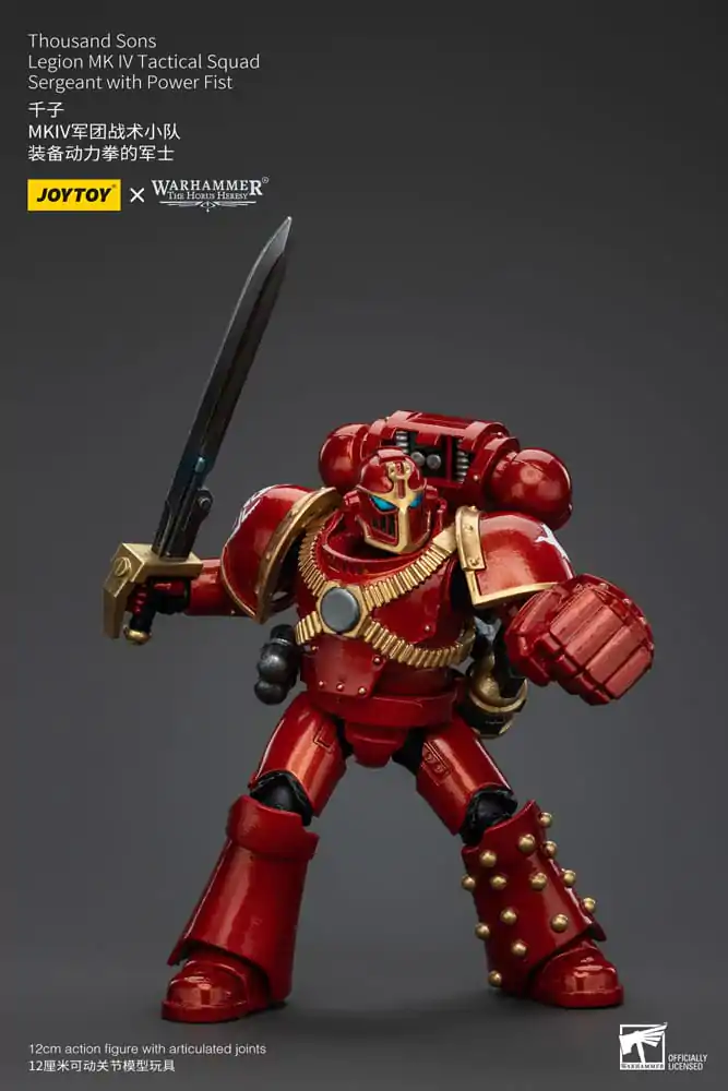 Warhammer The Horus Heresy Akčná figúrka 1/18 Thousand Sons Legion MK IV Tactical Squad Sergeant with Power Fist 12 cm termékfotó