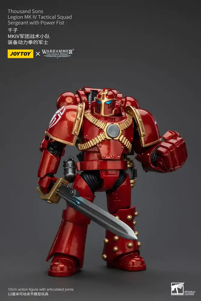 Warhammer The Horus Heresy Akčná figúrka 1/18 Thousand Sons Legion MK IV Tactical Squad Sergeant with Power Fist 12 cm termékfotó