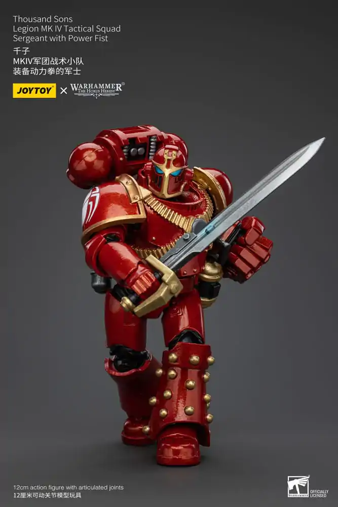 Warhammer The Horus Heresy Akčná figúrka 1/18 Thousand Sons Legion MK IV Tactical Squad Sergeant with Power Fist 12 cm termékfotó