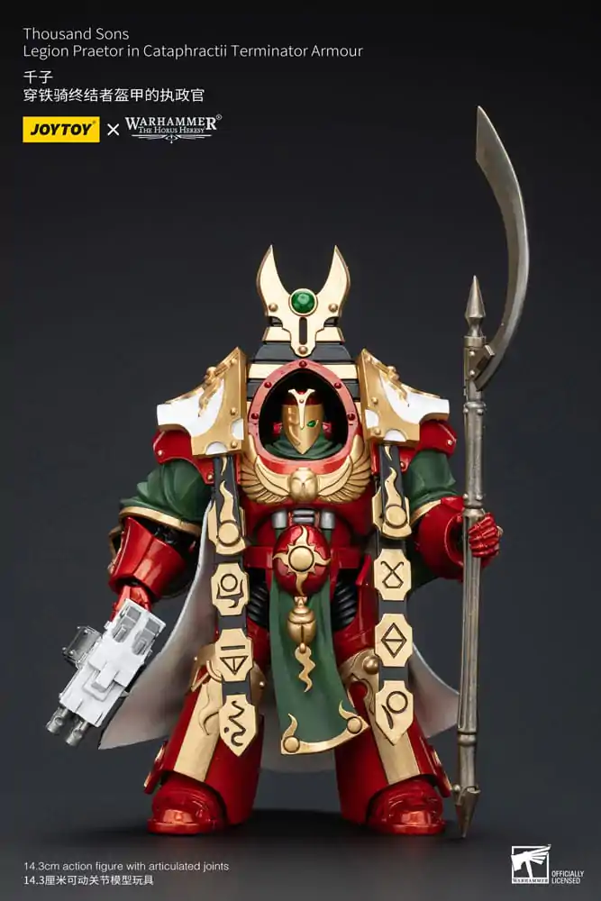 Warhammer The Horus Heresy Akčná figúrka 1/18 Thousand sons Legion Praetor v Terminatorovom brnení Cataphractii 12 cm termékfotó