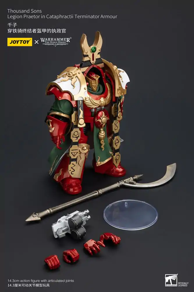 Warhammer The Horus Heresy Akčná figúrka 1/18 Thousand sons Legion Praetor v Terminatorovom brnení Cataphractii 12 cm termékfotó