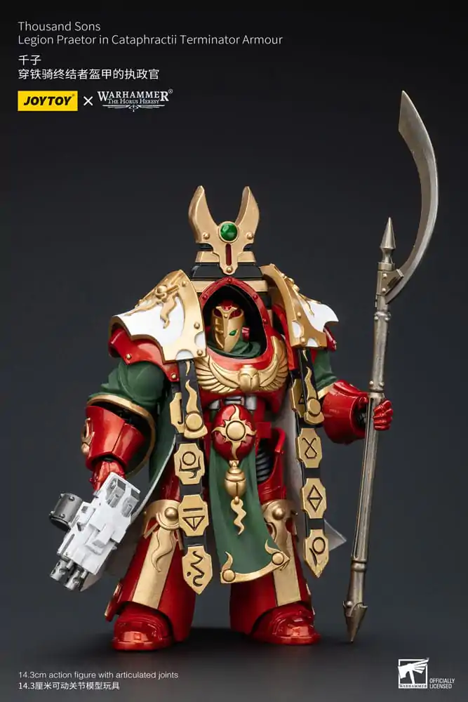 Warhammer The Horus Heresy Akčná figúrka 1/18 Thousand sons Legion Praetor v Terminatorovom brnení Cataphractii 12 cm termékfotó