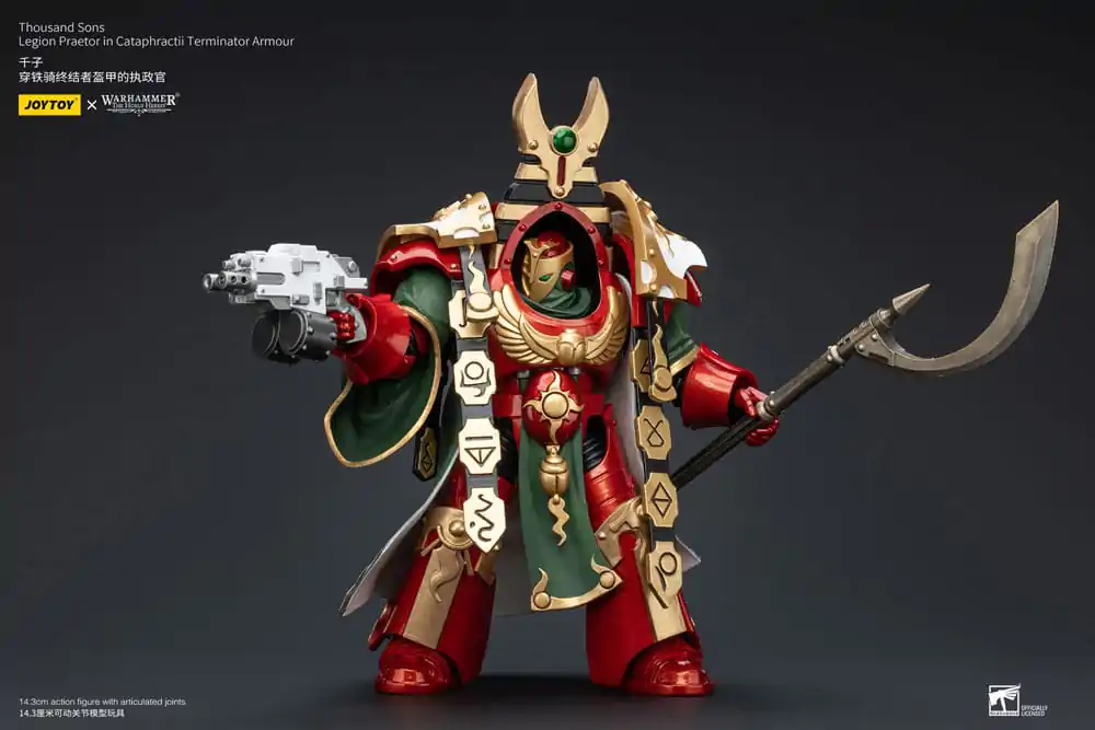 Warhammer The Horus Heresy Akčná figúrka 1/18 Thousand sons Legion Praetor v Terminatorovom brnení Cataphractii 12 cm termékfotó