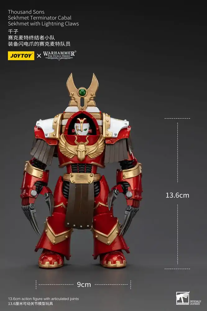 Warhammer The Horus Heresy Akčná figúrka 1/18 Thousand Sons Sekhmet Terminator Cabal Sekhmet s pazúrmi blesku 14 cm termékfotó